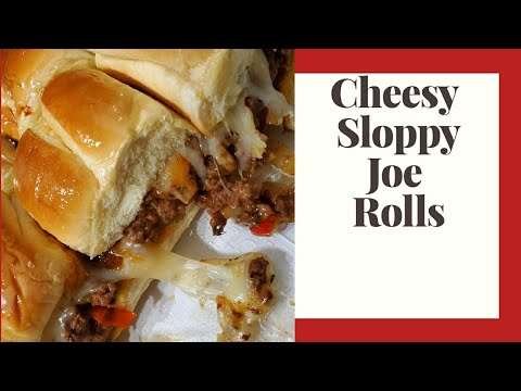 Cheesy Sloppy Joe Rolls