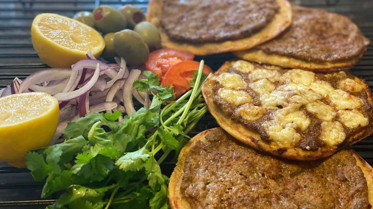 How to make Lahmacun | Turkish Pizza | on stove top and baked