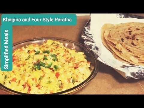 Khagina and Four Style Paratha / Breakfast Recipe /Easy Breakfast Recipe.