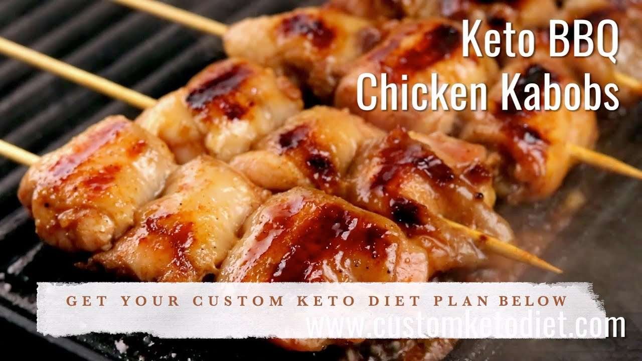 Keto BBQ Chicken Kabobs | Keto Diet Recipes