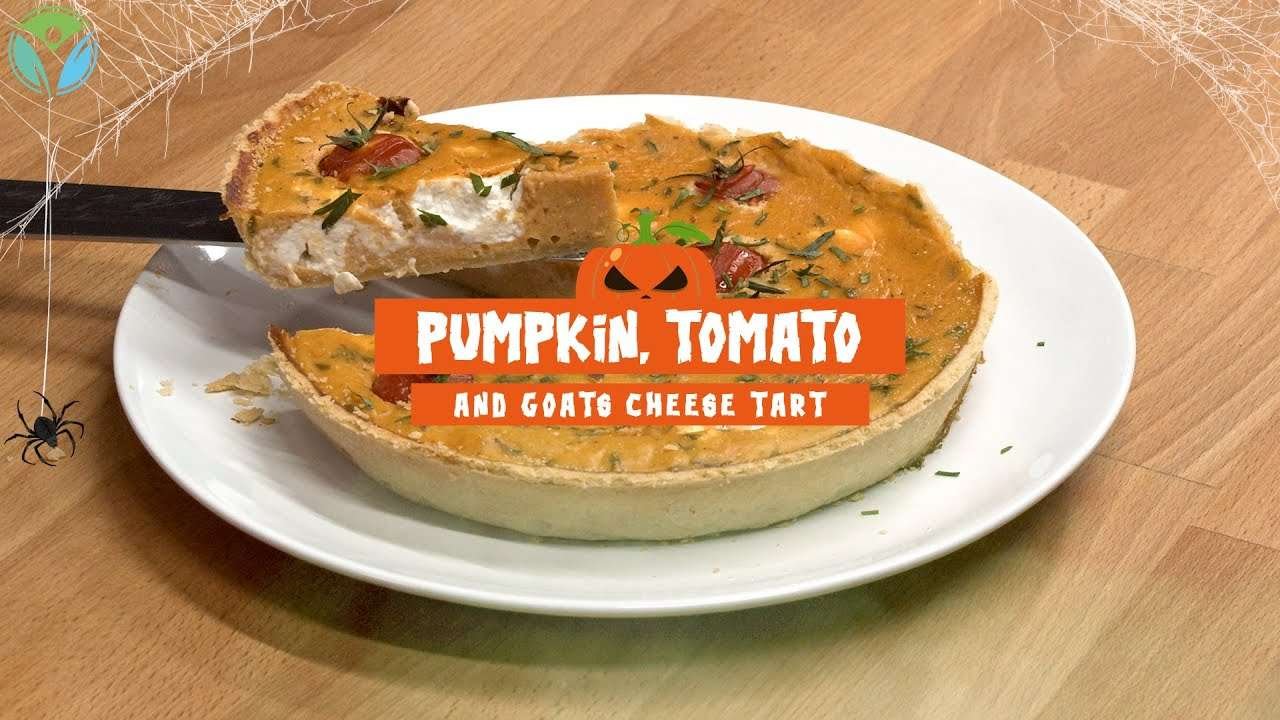The Best Halloween Party Recipes: Pumpkin And Goats Cheese Tart