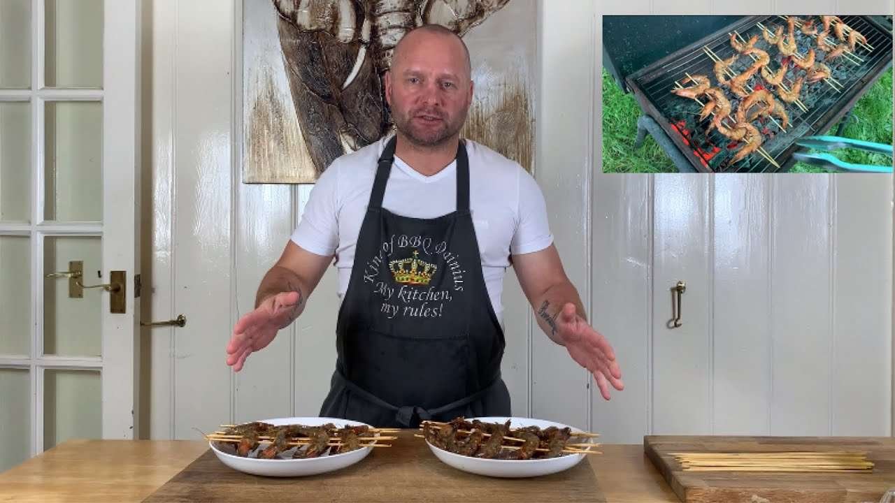How to marinate and cook prawns on the BBQ