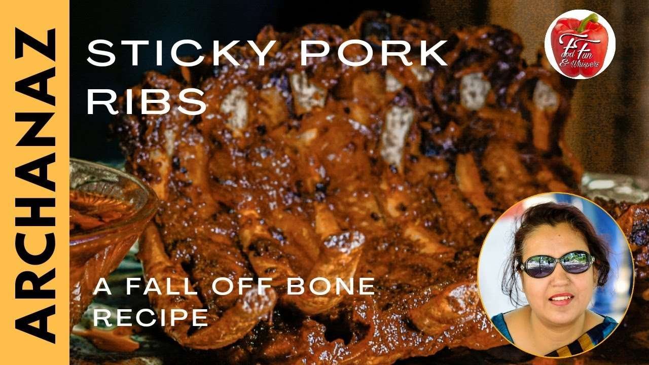 Sticky Pork Ribs । Fall Of Bone Recipe । Sweet Spicy Oven Baked Sticky Pork Ribs