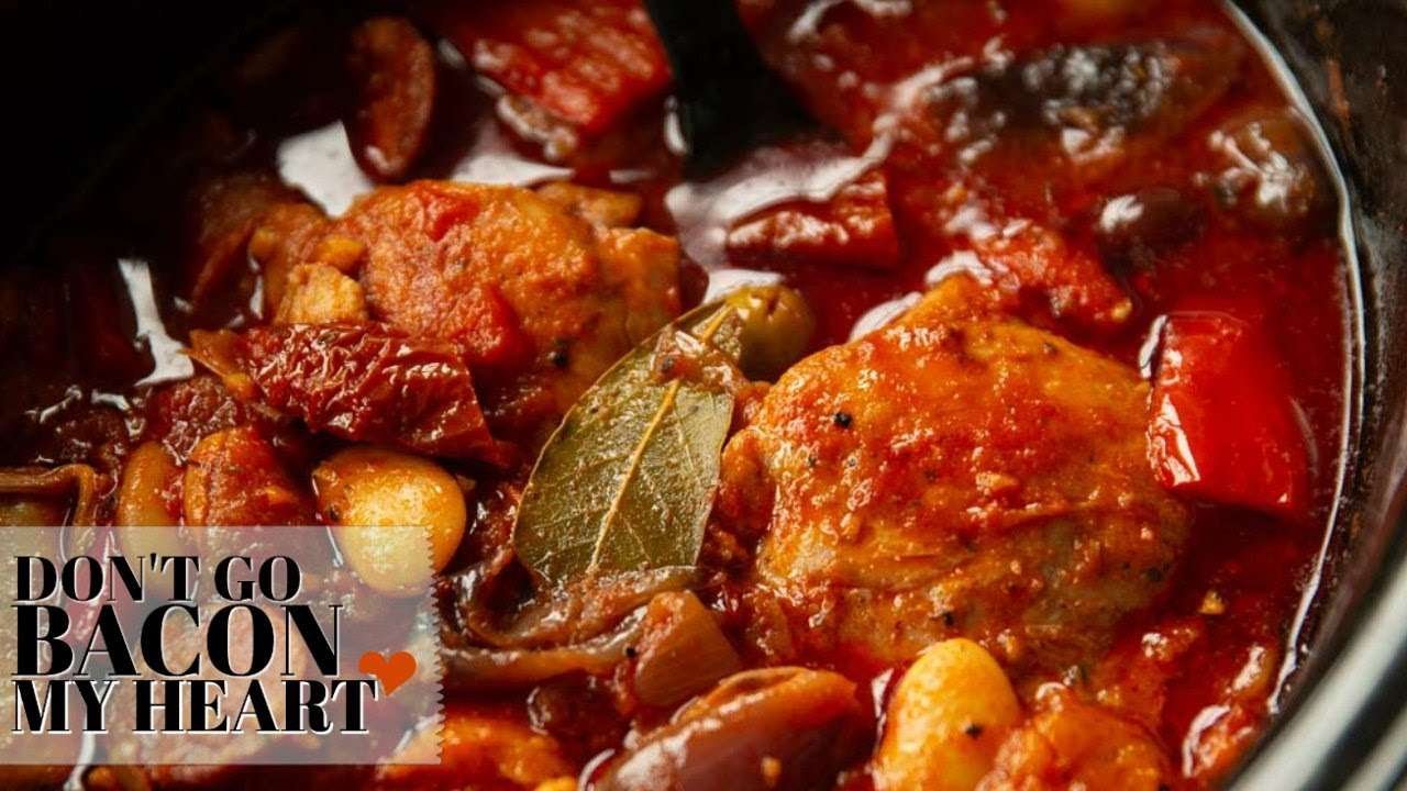 Slow Cooker Chicken and Chorizo