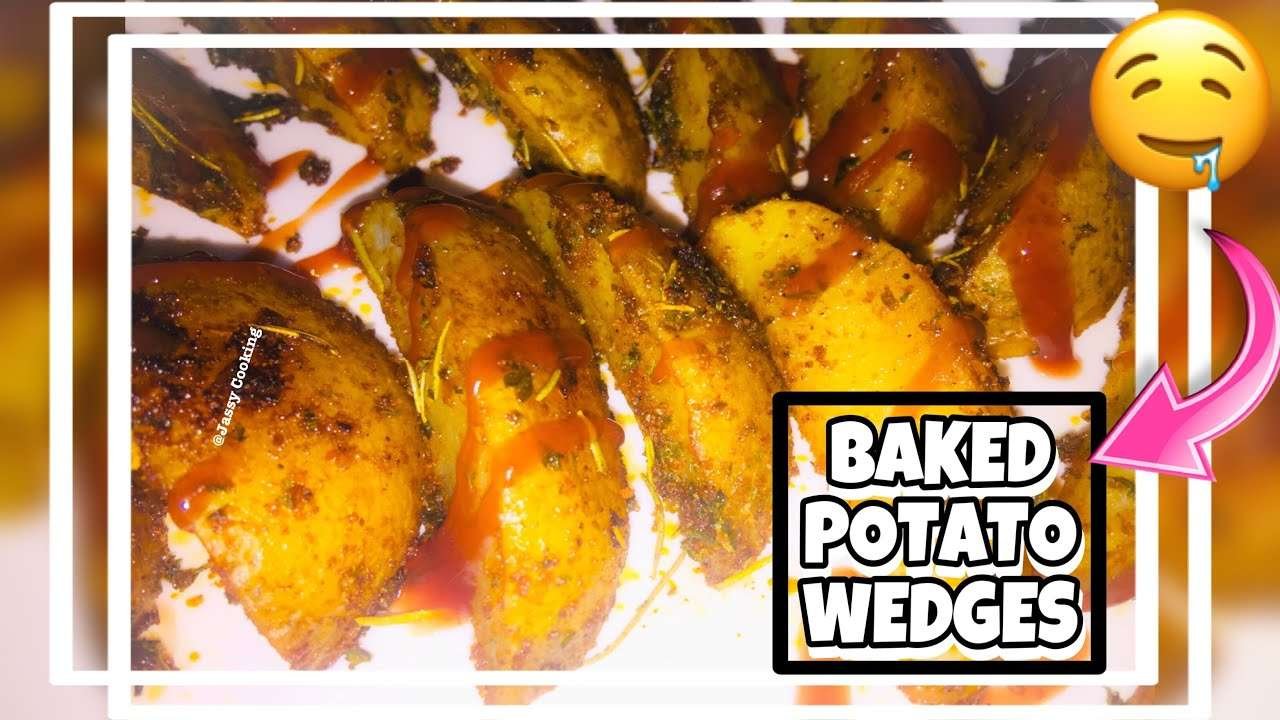 HOW TO MAKE HEALTHY BAKED POTATO WEDGES | QUICK & EASY + CHEAP RECIPE TO MAKE AT HOME.