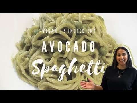 VEGAN | 5 INGREDIENT AVOCADO SPAGHETTI