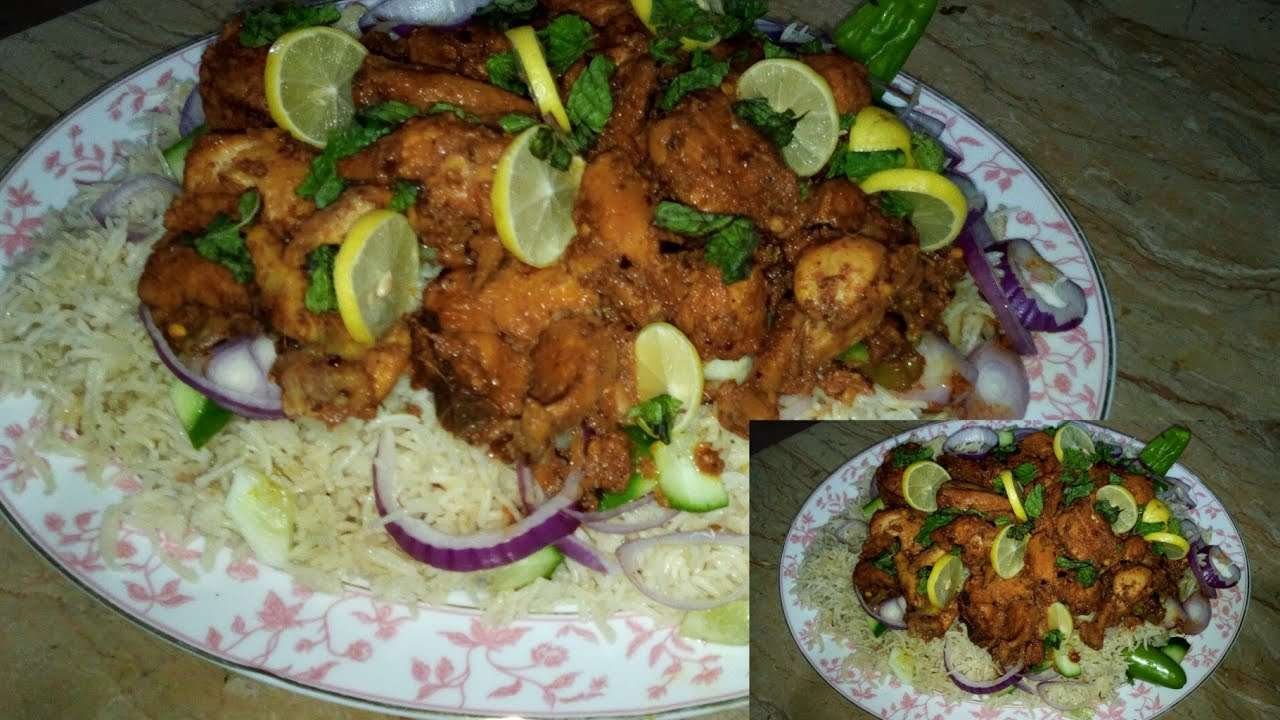 Chatpatta Chicken with Rice Platter/tikka with rice/classic kitchen vlogs
