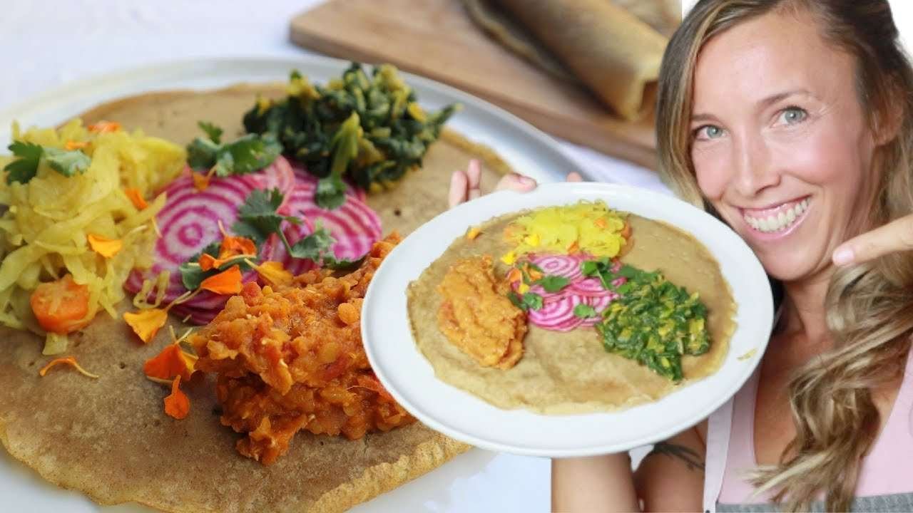 3 Ethiopian Vegan Recipes + quick Injera Bread 😍  [episode 5]