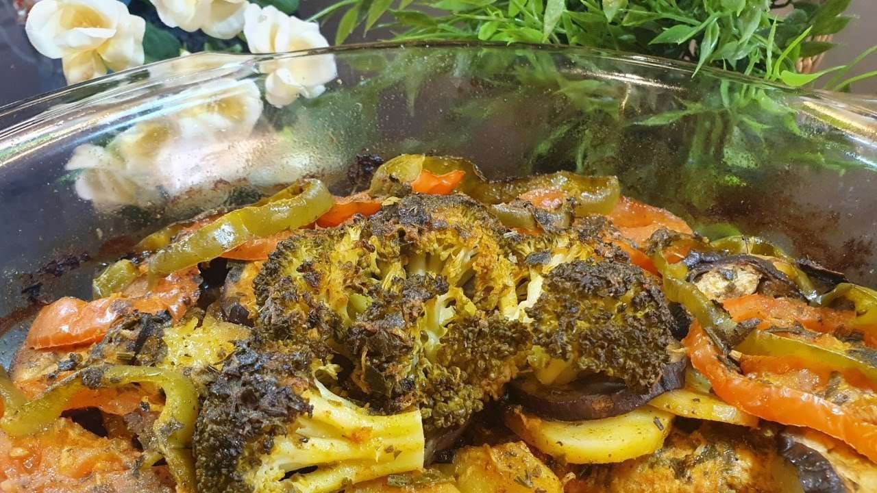 دجاج بالفرن مع الخضار بطعم رائع, Oven baked chicken with veggies with amazing taste