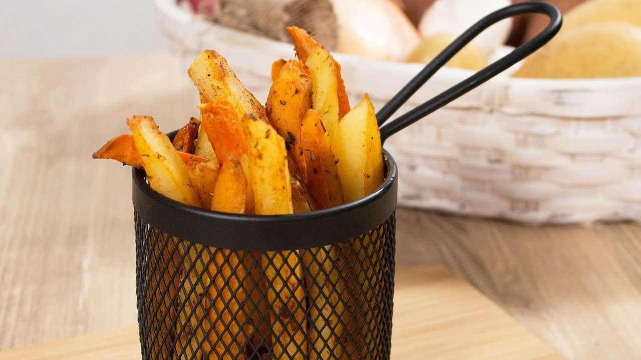 Healthy Oven-Baked French Fries | How to Make Oven-Baked Russet and Sweet Potato French Fries