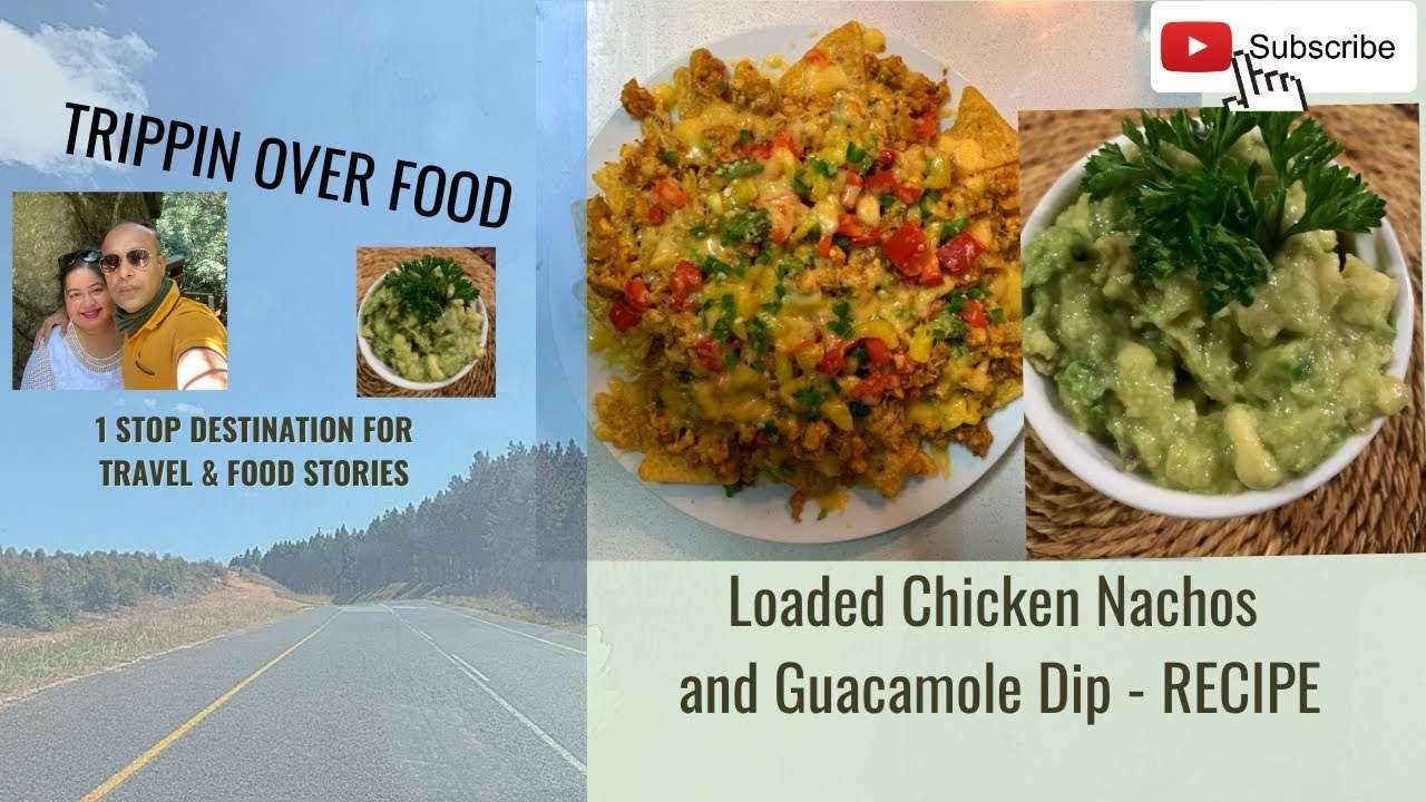 Chicken Nachos Recipe with Guacamole Dip | Loaded Chicken Nachos With an Indo-Mexican Twist