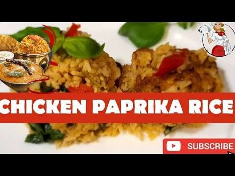 CHICKEN PAPRIKA RICE/STEP BY STEP RECIPE-ROME STYLE COOKING