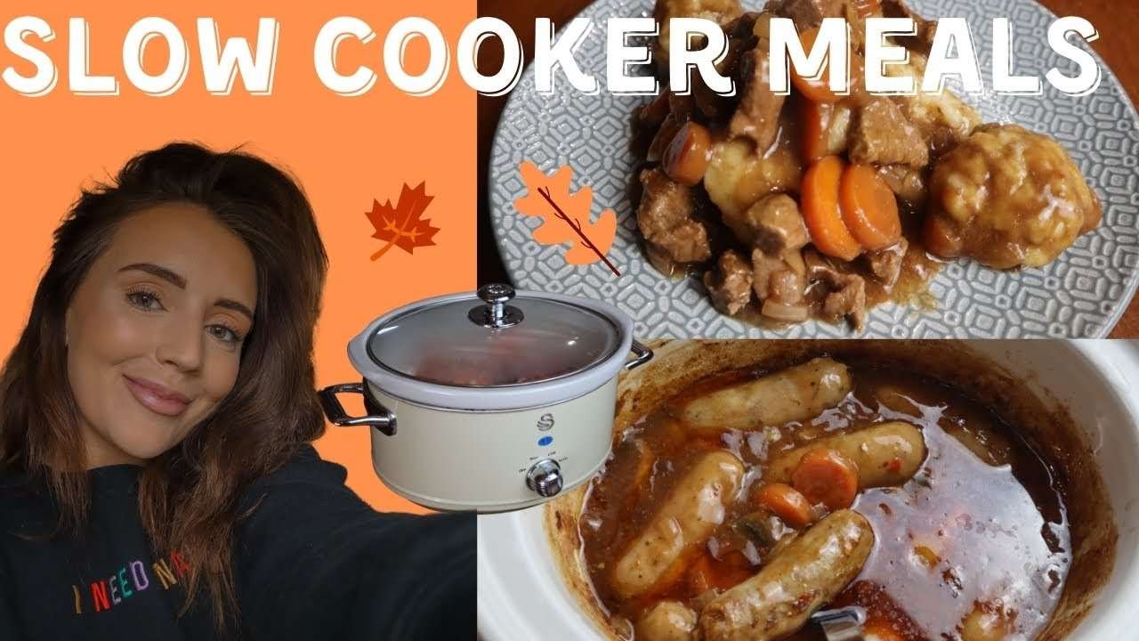 3 SLOW COOKER MEALS | EASY & SIMPLE RECIPES | CROCKPOT RECIPES & AUTUMN/FALL FOOD IDEAS