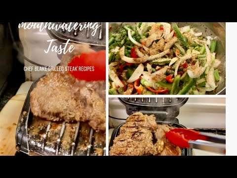 Organic Grilled Steak with Fresh vegetables by Chef Blake
