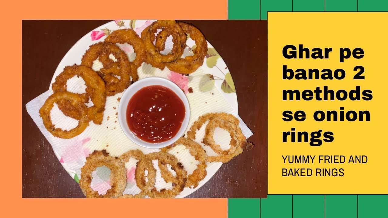 Yummy Onion rings | Crispy baked and fried onion rings | Easy recipe English subtitles