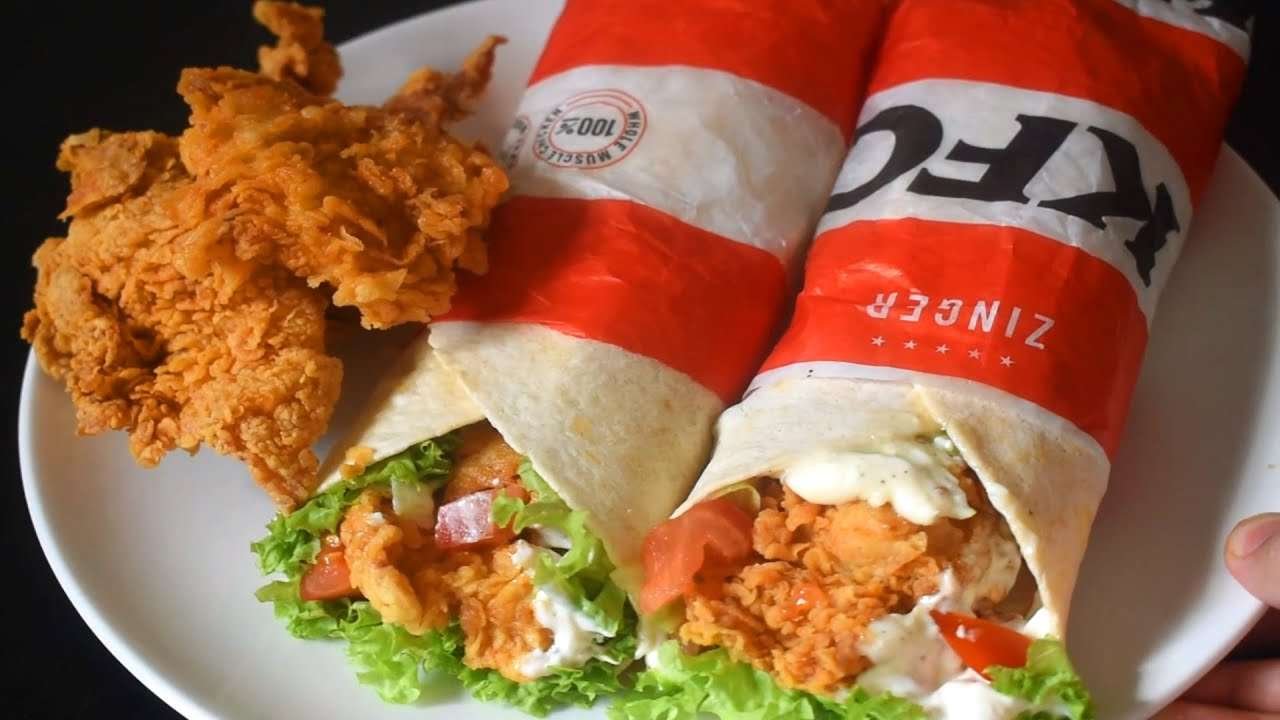 KFC Style Zinger Twister Recipe | KFC Twister Wrap Recipe |  World's famous KFC Fast Food