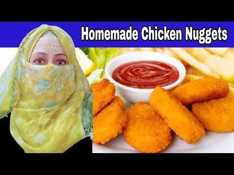 Homemade Chicken Nuggets Recipe by Rawayti pakwaan/How To Make Crispy Nuggets for kids lunch box