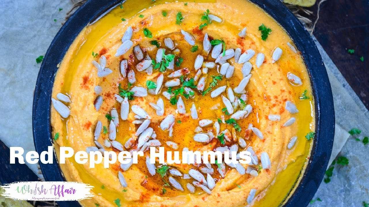 Best Roasted Red Pepper Hummus