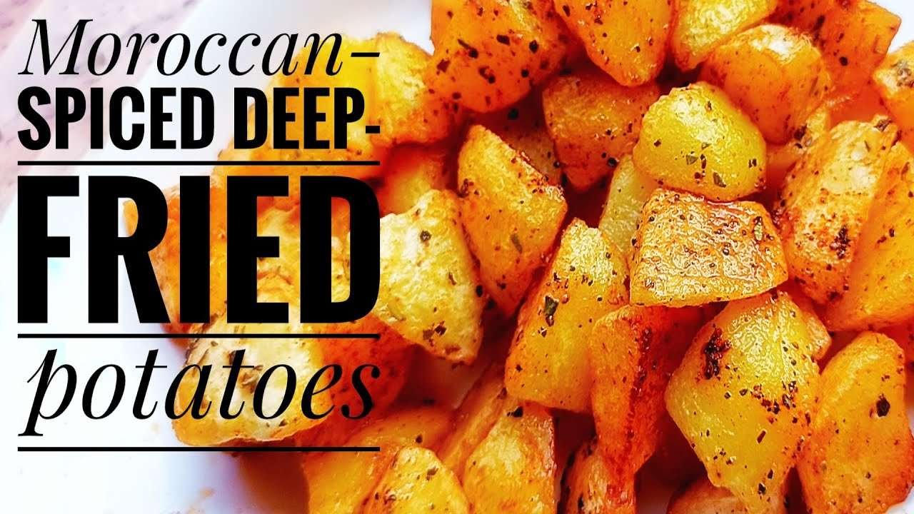 #eeeeeats,#nomnom, Simple snack box recipe for kids/ Moroccan spiced deep fried potatoes/woowtrickz/