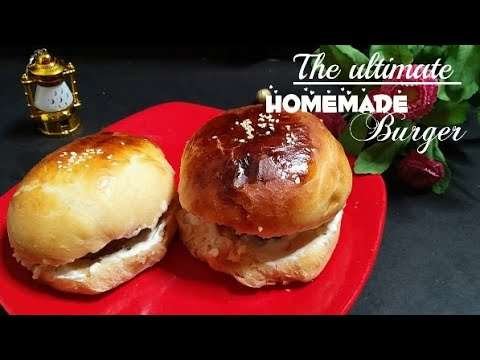 Homemade Burger | Brioche bun | chicken and beef patties |kitchen_bea