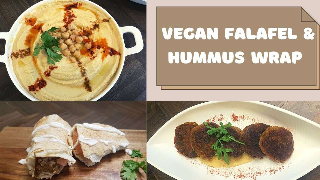 Easy & Quick Falafel & Hummus | Vegan Wrap