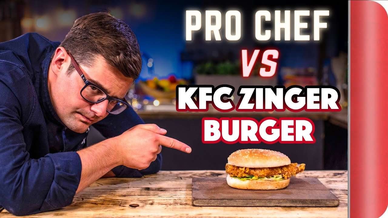 CHEF RECREATES THE KFC ZINGER BURGER… But can he also make it VEGAN??