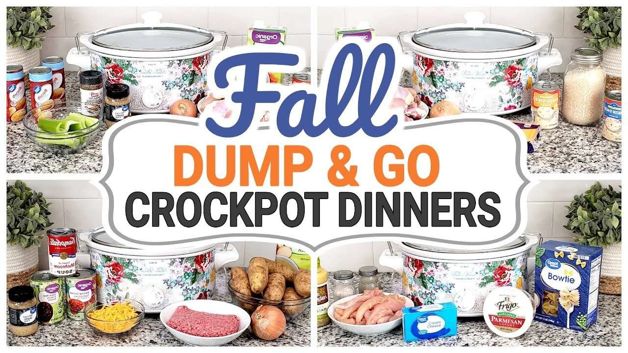 *FOUR* DUMP AND GO CROCKPOT RECIPES | MINIMAL INGREDIENTS & BUDGET FRIENDLY