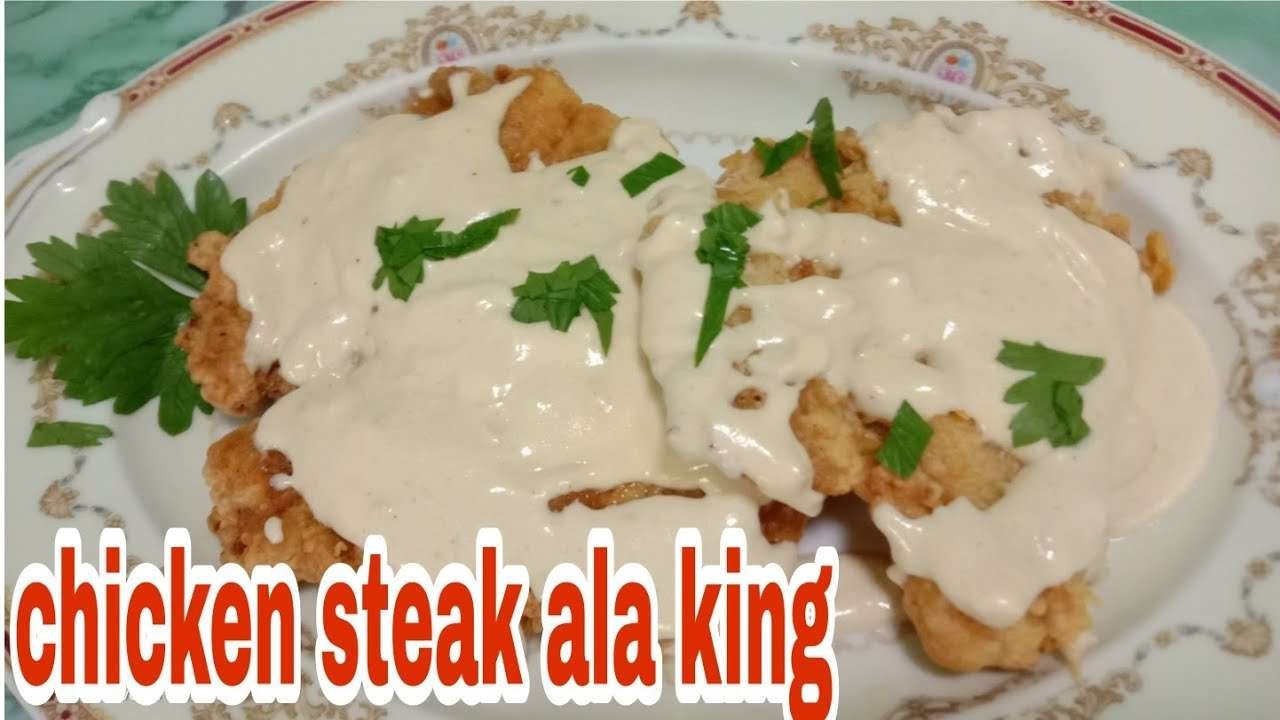 CHICKEN STEAK ALA KING || CHICKEN FILLET CREAMY ALA KING || HOW TO COOK CHICKEN ALA KING