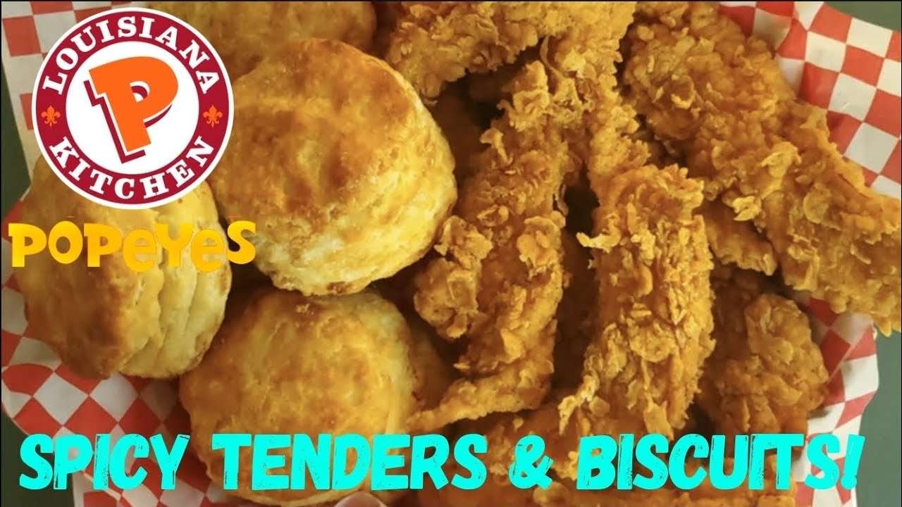 Popeyes Chicken | دجاج بوبايز Tenders & Biscuits|المقرمش+ سر نجاح الخبز