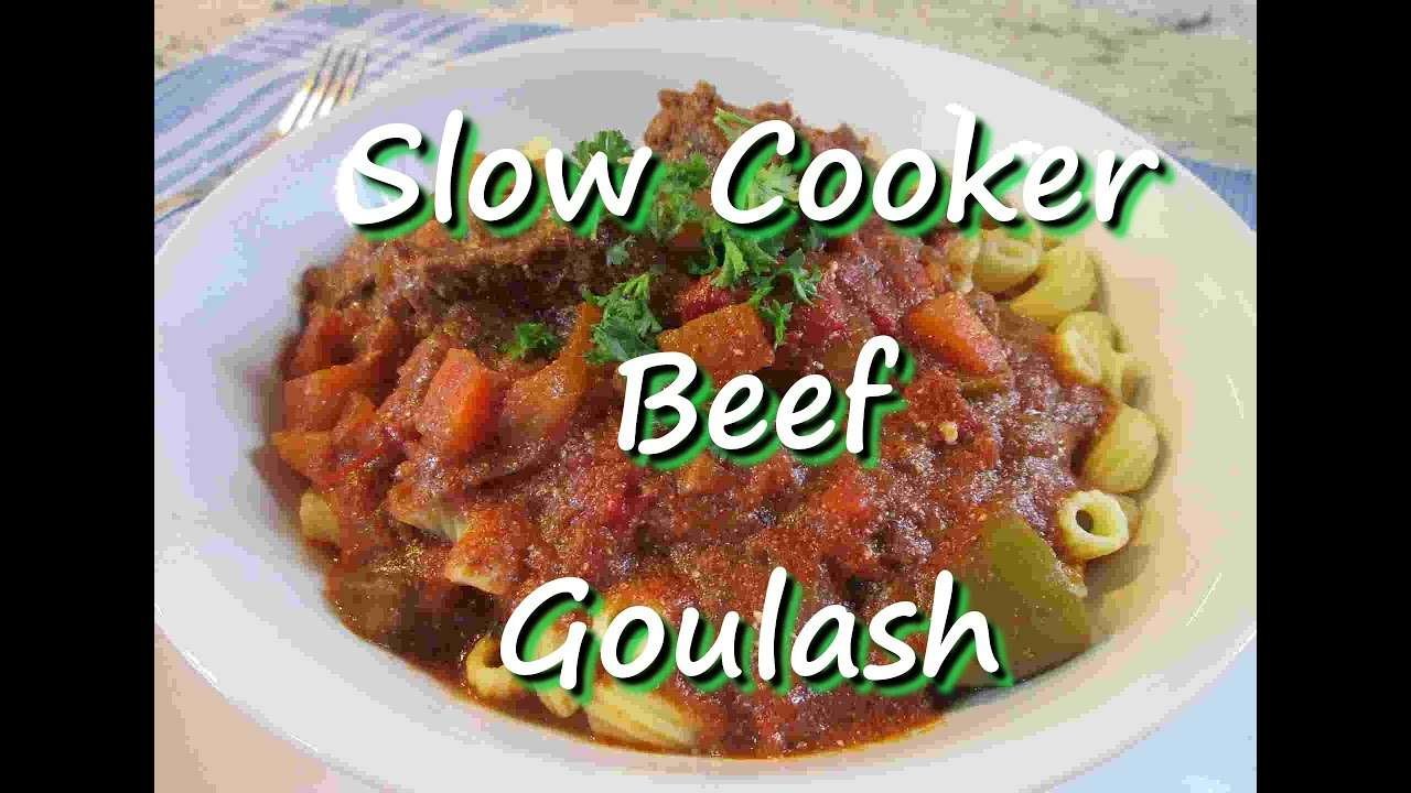 Easy Slow Cooker Hungarian Beef Goulash Recipe