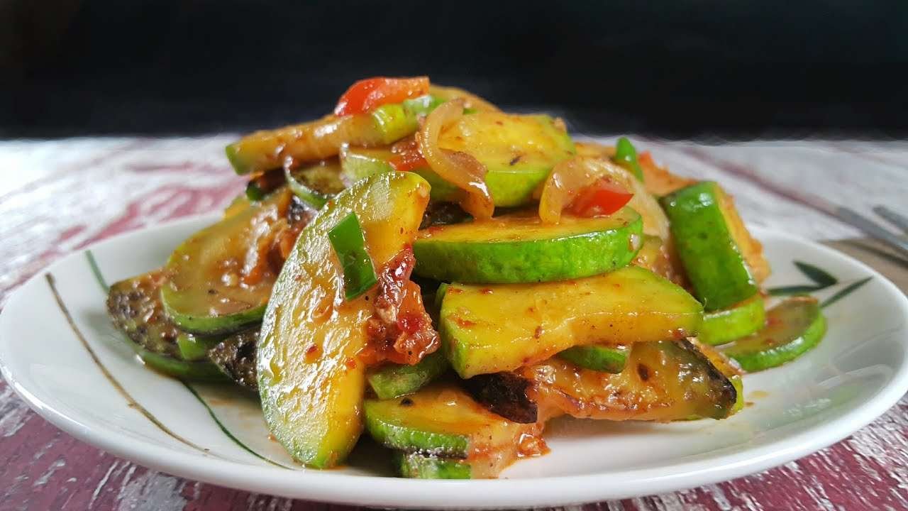 Simple Korean Recipes 한끼 반찬!  애호박 새우젓 볶음 Zucchini recipes