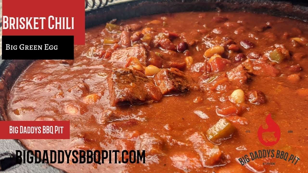 Brisket Chili | Smoked Brisket Chili on the Big Green Egg | Best Chili recipe  EVER