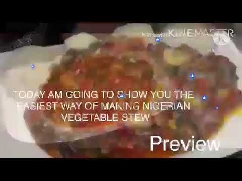 Easiest Way of Cooking Nigerian tasty 😋 Vegetable stew