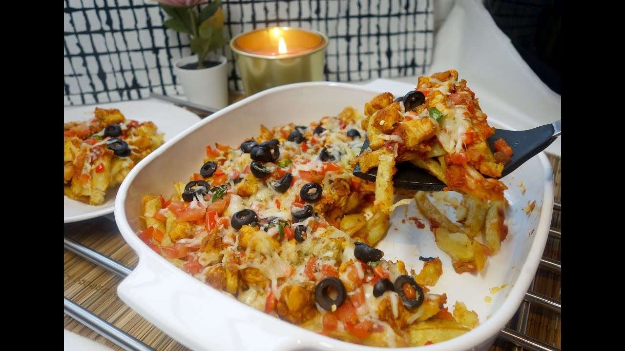 Chicken Tandoori Pizza Fries| Quick & Cheesy Recipe | Loaded Fries | Favourite Home-made Pizza Fries