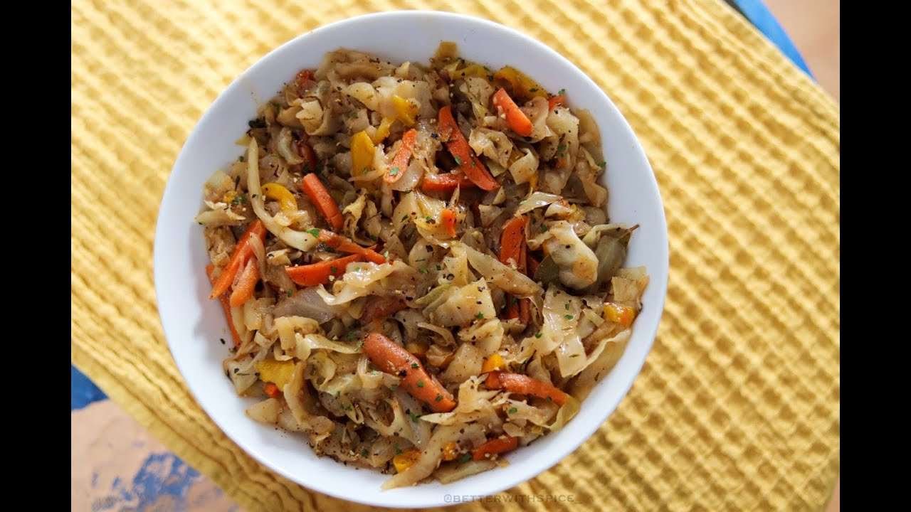 SIMPLE STEAMED CABBAGE| | easy recipe