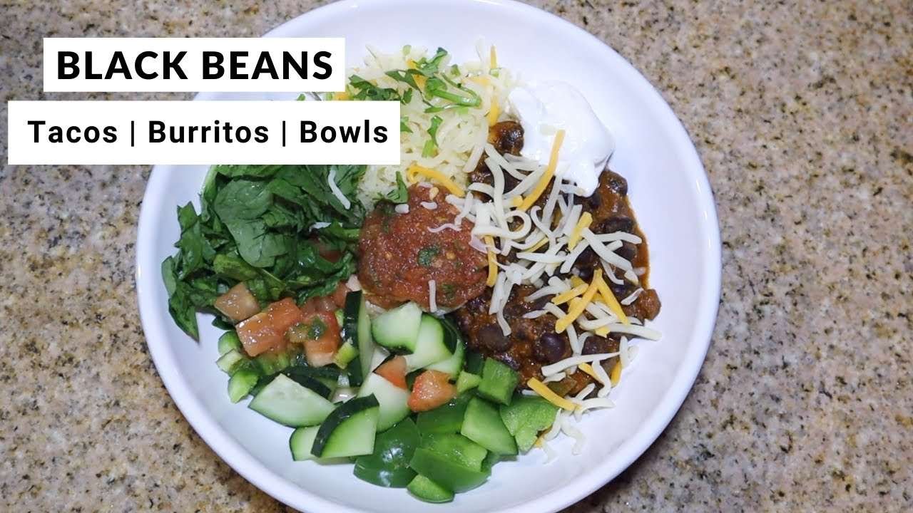 EASY BLACK BEANS RECIPE for Burritos, Tacos, Salad Bowls | Priya Jani Patel