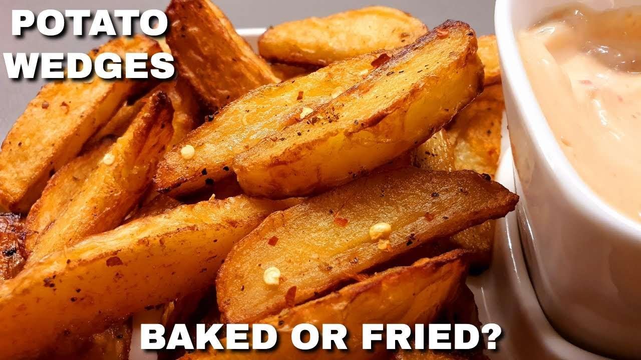 Best Potato Wedges | Potato Wedges Baked And Fried Recipe | How To Make Potato Wedges
