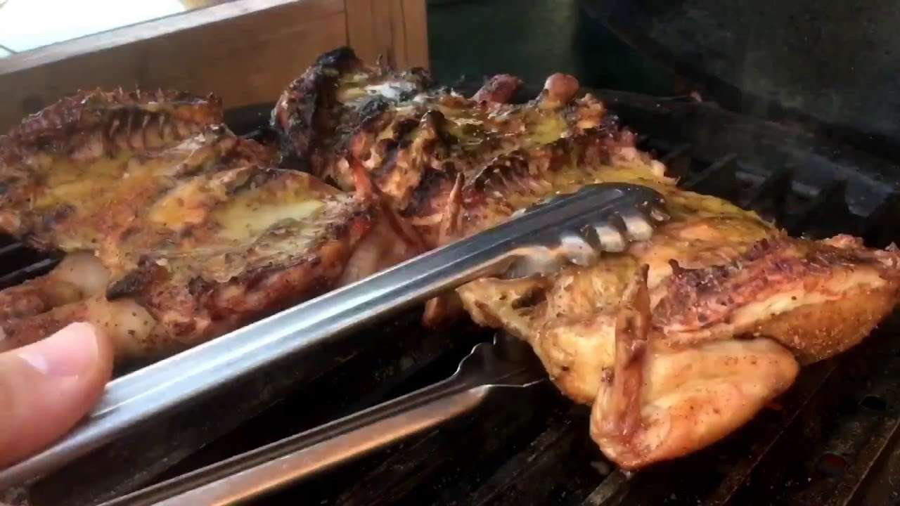 Grilled Cornish Game Hens with Citrus Mojo Sauce