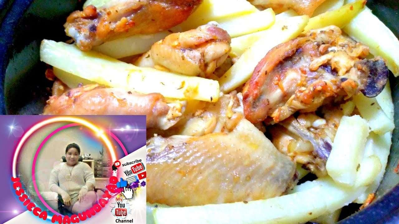 BAKED CHICKEN WINGS WITH POTATOES