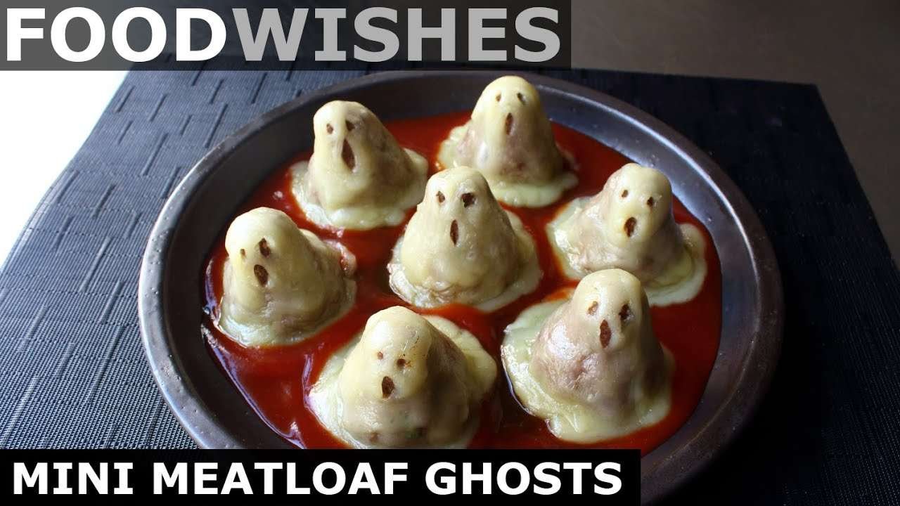 Mini Meatloaf Ghosts – Halloween Meatloaf – Food Wishes