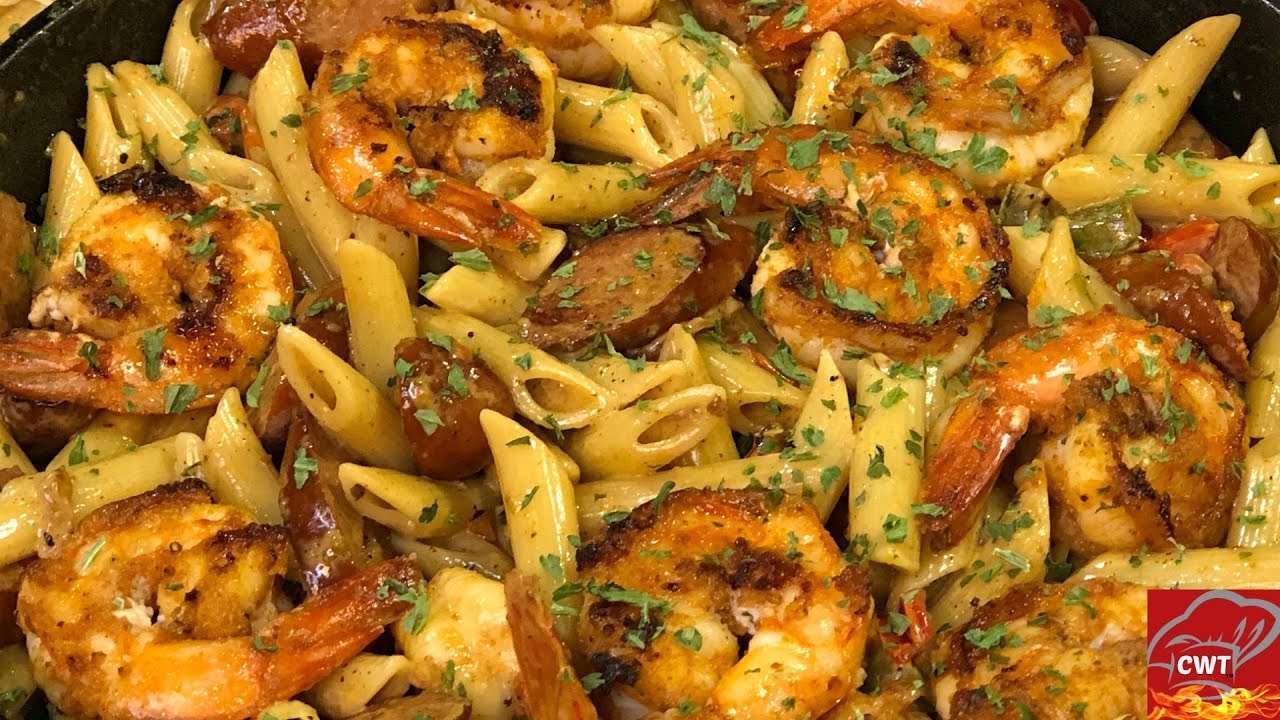 Creamy Cajun Shrimp And Sausage Pasta | Easy Cajun Pasta