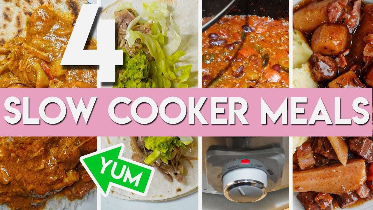 4 EASY SLOW COOKER MEALS FOR AUTUMN 🍽 (Beef/Chicken/Turkey) Low FODMAP
