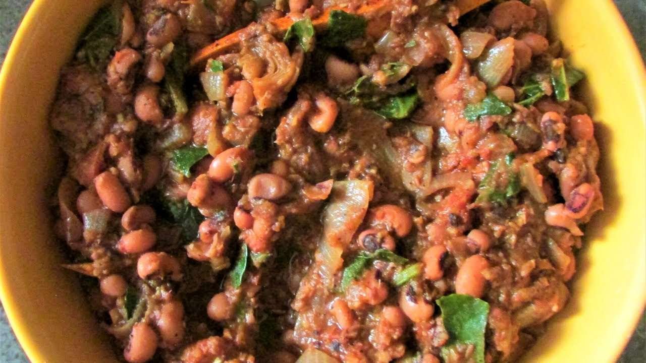 Black Eyes Peas w/Collard Greens I Spicy & Tasty Recipe I The Garden Recipe