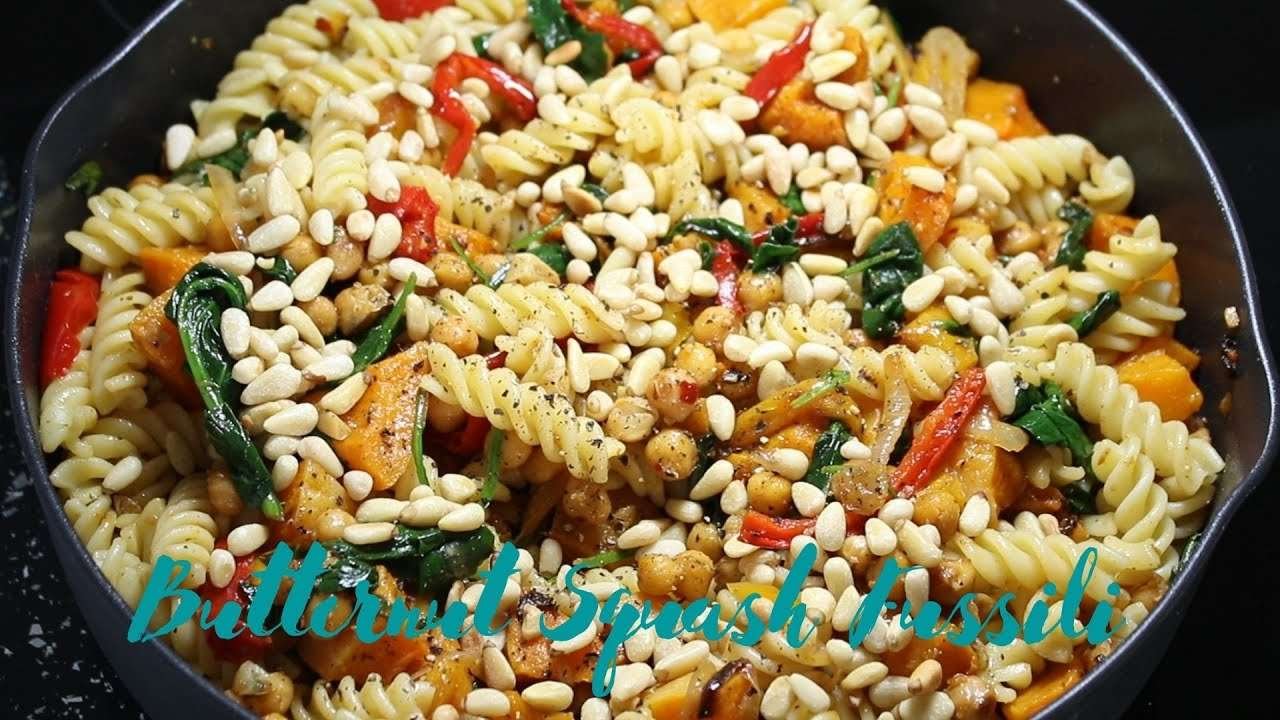 Vegan butternut squash fusilli| delicious lunch