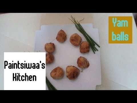 How to make Authentic Ghanaian yam balls recipe (flavour packed)/Paintsiwaa's Kitchen.