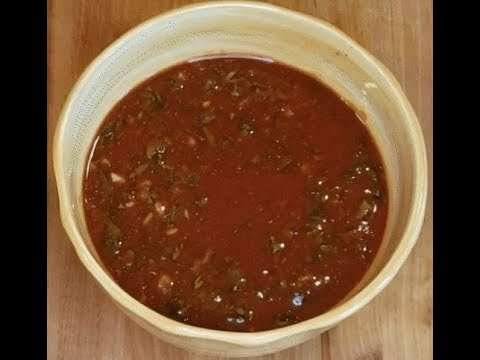 Spicy Tomato Sauce – Satsebeli. No Cook Recipe (Great for Barbeque and Dipping)
