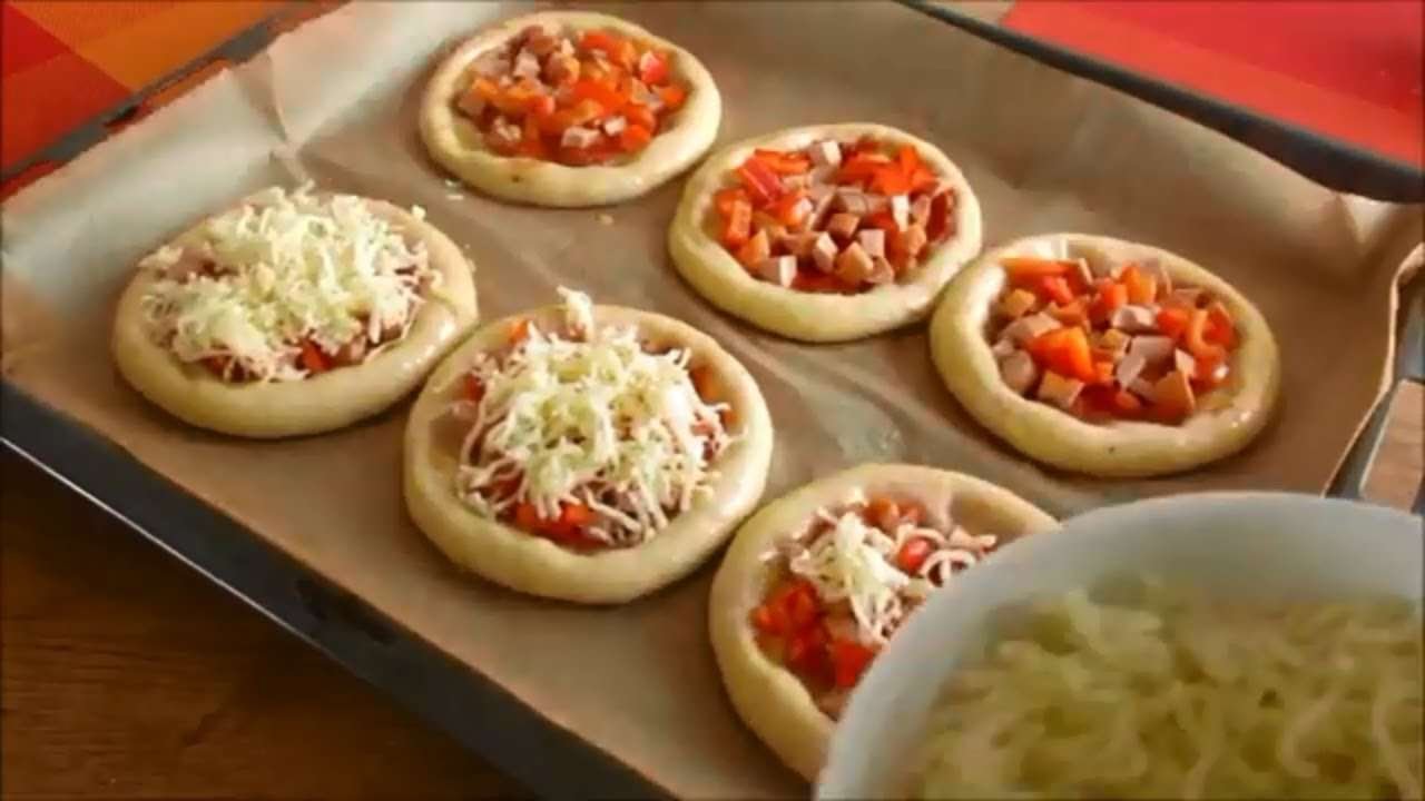 Mini PIZZA recipe Absolutely amazing taste Sausage, cheese