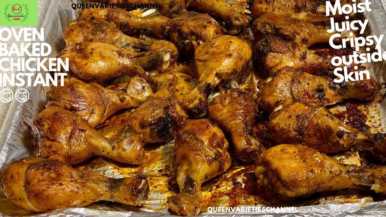 BEST EVER BAKED CHICKEN DRUMSTICKS STEP-BY-STEP | EASY BAKED CHICKEN RECIPE || QUEENVARIETIESCHANNEL