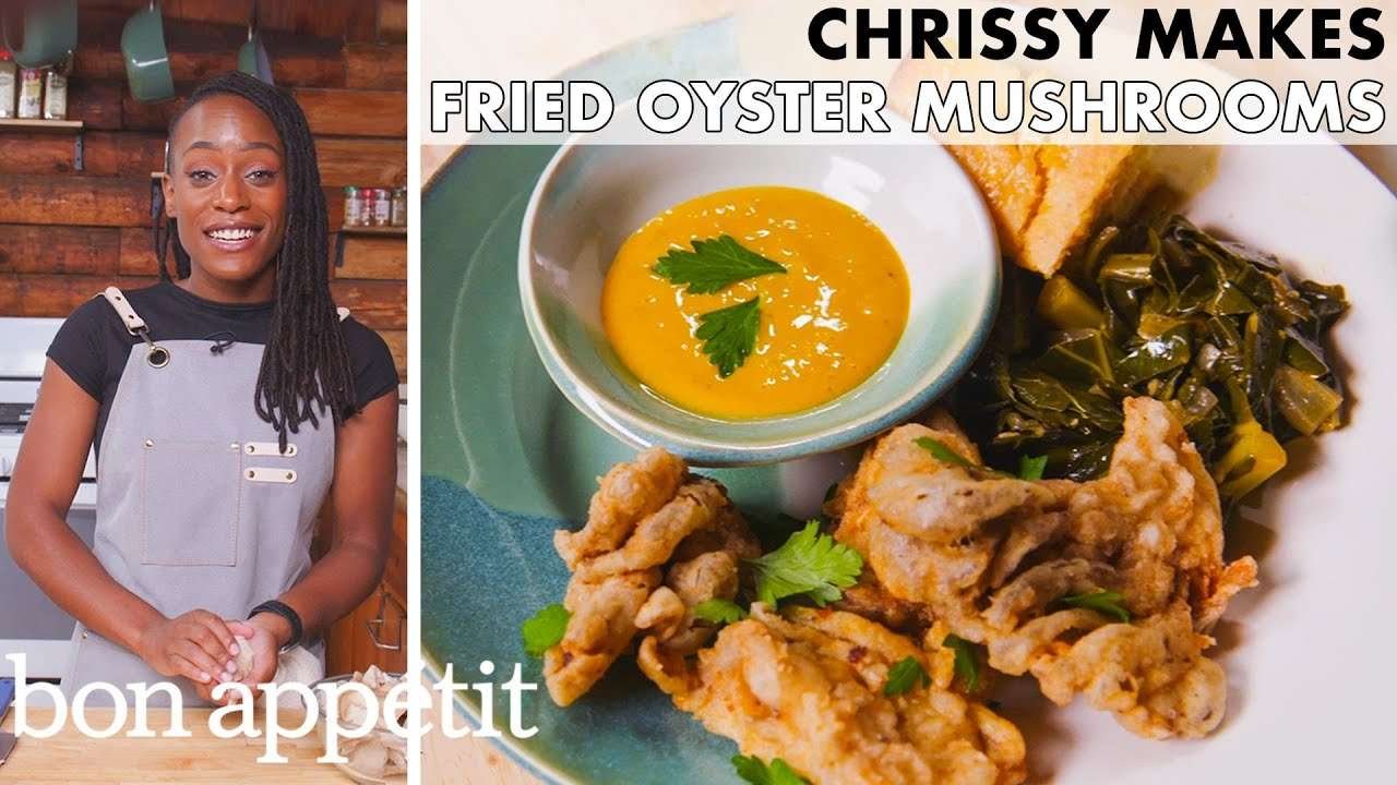 Chrissy Makes Fried Oyster Mushrooms | From the Home Kitchen | Bon Appétit