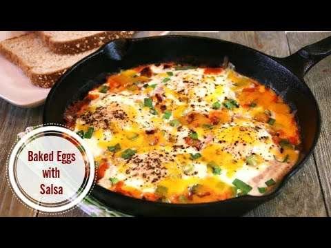 Elegant Baked Eggs with Salsa